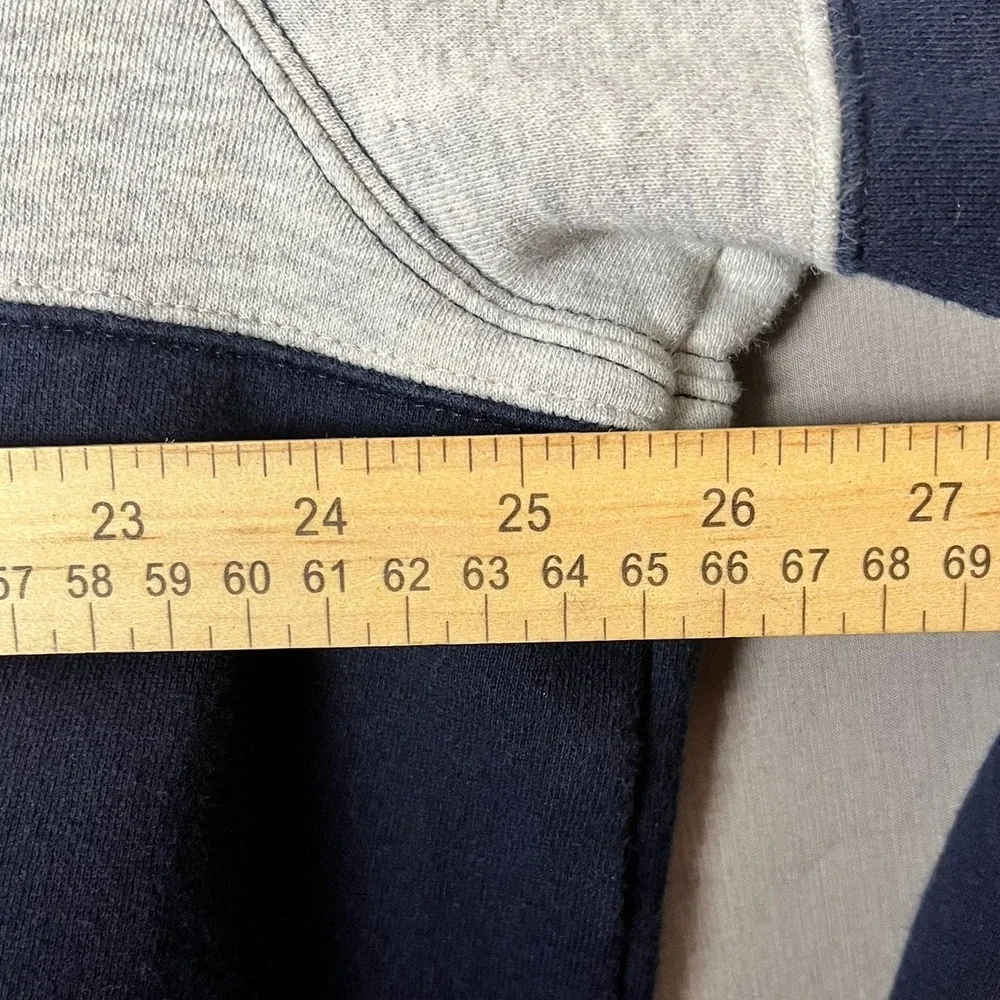 Polo Ralph Lauren Rugby Sweatshirt Mens XL Striped Navy Gray EUC